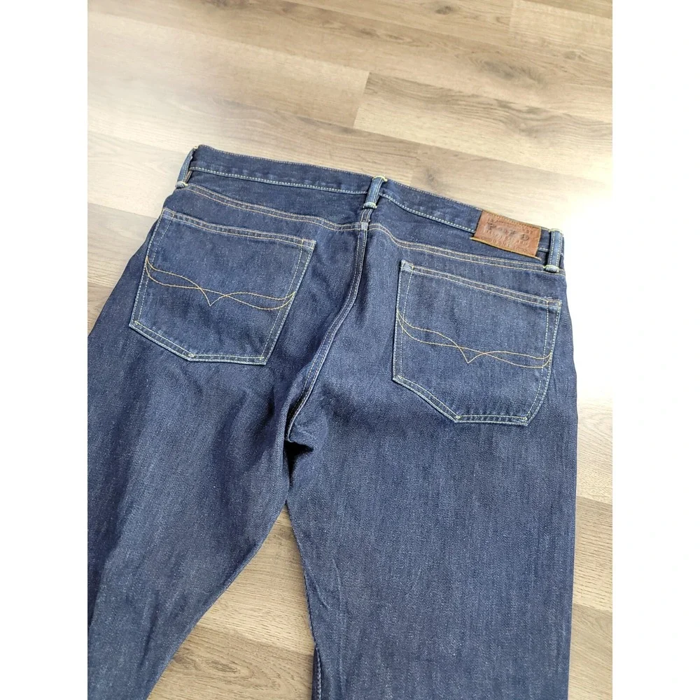 Polo Ralph Lauren Slim Fit Jeans Size 35x32 Dark Wash Stretch Cotton Straight